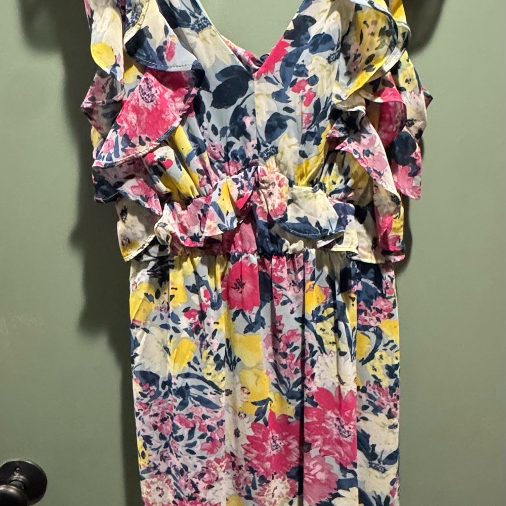 LC Lauren Conrad Multicolor Floral Dress